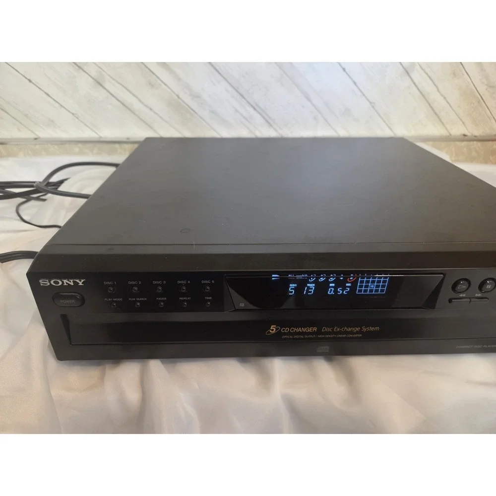Sony CDP-CE375 5-Disc CD Changer Player NEAR MINT EXCELLENT WORKING W Remote